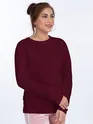 Pack of 2 - Women Plain Full Sleeve T-shirt Combo Space Grey And Burgundy